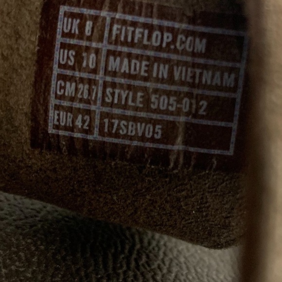 Fitflop Lulu Women’s Bronze Glitter Leather Toe Post Flip Flop - Picture 3 of 8